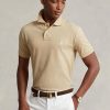 Beige Men’s Ralph Lauren Custom Slim Fit Mesh Polo Shirts Beige Men’s Ralph Lauren Custom Slim Fit Mesh Polo Shirts
