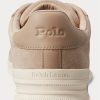 Beige Men’s Ralph Lauren Heritage Court II Suede Sneakers
