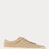 Beige Men’s Ralph Lauren Jermain Suede Sneakers