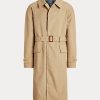 Beige Men’s Ralph Lauren Woven Cotton Walking Coats