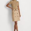Beige Women’s Ralph Lauren Belted Micro-Sanded Twill Skirts Beige Women’s Ralph Lauren Belted Micro-Sanded Twill Skirts