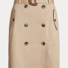 Beige Women’s Ralph Lauren Belted Micro-Sanded Twill Skirts Beige Women’s Ralph Lauren Belted Micro-Sanded Twill Skirts