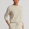 Beige Women’s Ralph Lauren Cashmere Crewneck Sweaters