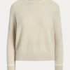 Beige Women’s Ralph Lauren Cashmere Crewneck Sweaters