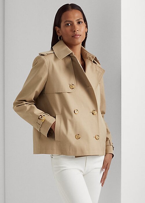 Beige Women’s Ralph Lauren Short Double-Breasted Coats Beige Women’s Ralph Lauren Short Double-Breasted Coats