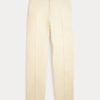 Beige Women’s Ralph Lauren Cropped Straight-Leg Linen Pants