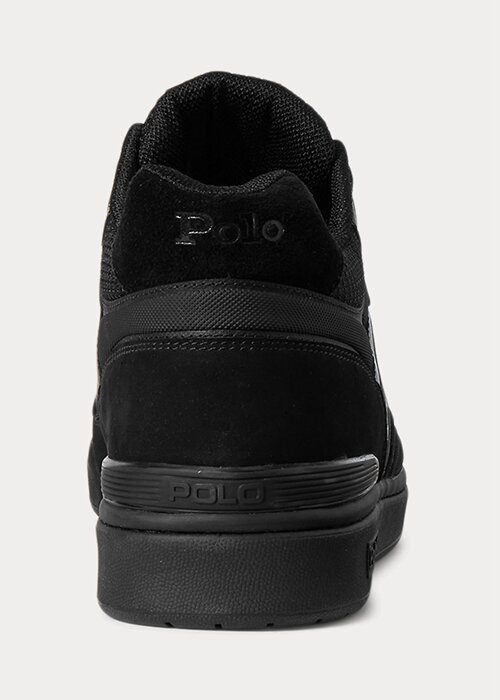 Black / Black Men’s Ralph Lauren Court Mid Pro Sneakers Black / Black Men’s Ralph Lauren Court Mid Pro Sneakers