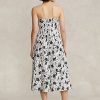 Black / Cream Women’s Ralph Lauren Floral Linen Strapless Dress Black / Cream Women’s Ralph Lauren Floral Linen Strapless Dress