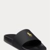 Black / Gold Men’s Ralph Lauren Signature Pony Slippers
