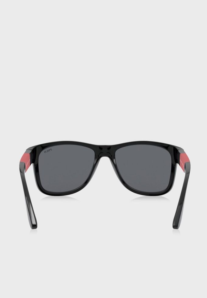 Black Men’s Ralph Lauren 0PH4162 Square Sunglasses