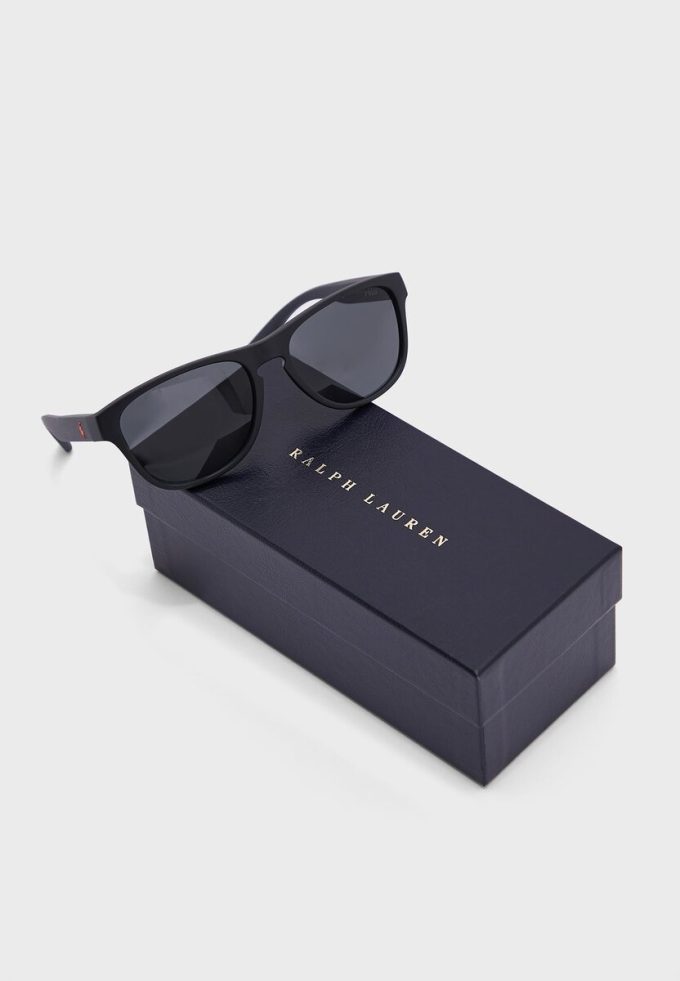 Black Men’s Ralph Lauren 0Ph4180U Square Sunglasses
