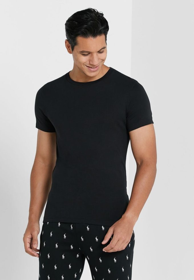 Black Men’s Ralph Lauren 2 Pack Essential Crew Neck T Shirts