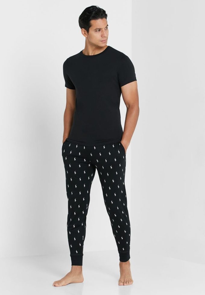 Black Men’s Ralph Lauren 2 Pack Essential Crew Neck T Shirts