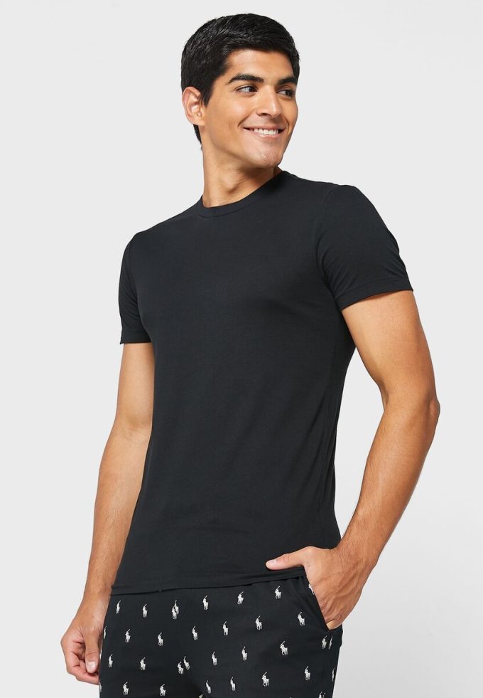 Black Men’s Ralph Lauren 3 Pack Assorted Crew Neck T Shirts