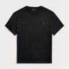 Black Men’s Ralph Lauren Classic Fit Jersey Crewneck  T Shirts
