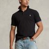 Black Men’s Ralph Lauren Classic Fit Mesh Polo Shirts Black Men’s Ralph Lauren Classic Fit Mesh Polo Shirts