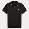 Black Men’s Ralph Lauren Classic Fit Mesh Polo Shirts Black Men’s Ralph Lauren Classic Fit Mesh Polo Shirts
