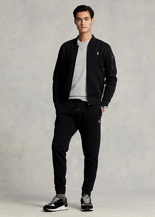 Black Men’s Ralph Lauren Double-Knit Bomber Jackets Black Men’s Ralph Lauren Double-Knit Bomber Jackets