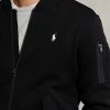 Black Men’s Ralph Lauren Double-Knit Bomber Jackets Black Men’s Ralph Lauren Double-Knit Bomber Jackets
