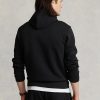 Black Men’s Ralph Lauren Double-knit Hoodie Black Men’s Ralph Lauren Double-knit Hoodie