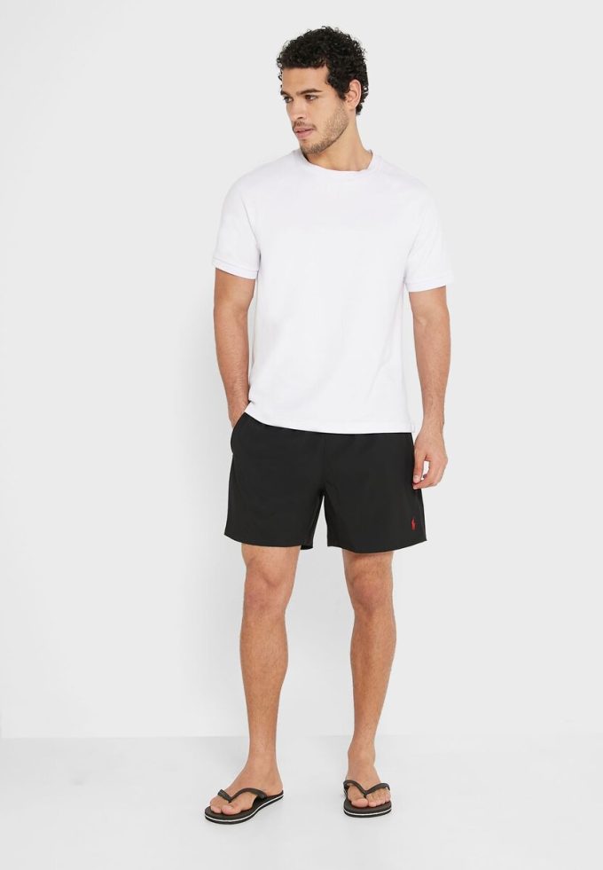 Black Men’s Ralph Lauren Drawstring Swim Shorts