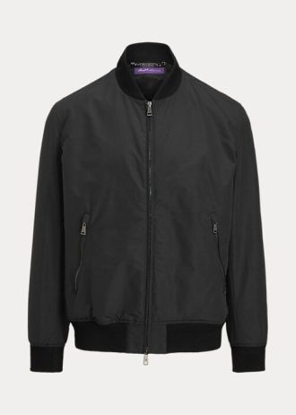 Black Men’s Ralph Lauren Drayton Cotton-Blend Bomber Jackets