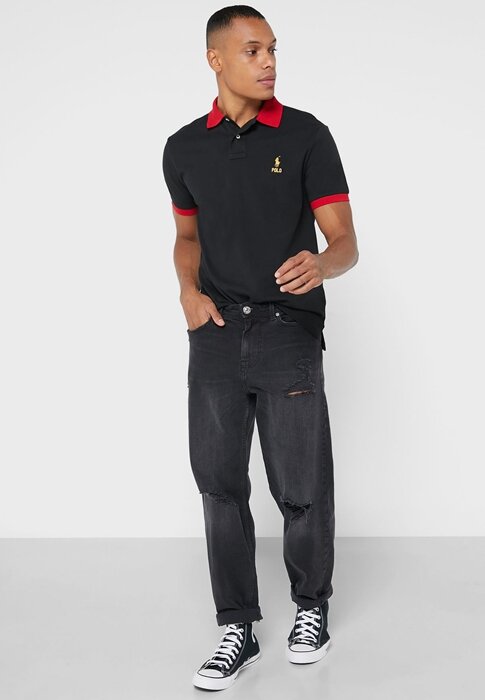 Black Men’s Ralph Lauren Essential T Shirts Black Men’s Ralph Lauren Essential T Shirts