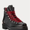 Black Men’s Ralph Lauren Fidel Burnished Calfskin Boots