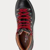 Black Men’s Ralph Lauren Fidel Burnished Calfskin Boots
