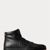 Black Men’s Ralph Lauren Jaemyn Calfskin High-Top Sneakers Black Men’s Ralph Lauren Jaemyn Calfskin High-Top Sneakers