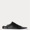Black Men’s Ralph Lauren Jermain Leather Sneakers