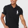 Black Men’s Ralph Lauren Logo Polo Shirts