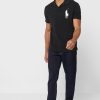 Black Men’s Ralph Lauren Logo Polo Shirts