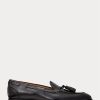 Black Men’s Ralph Lauren Luther Tassel Calfskin Loafers