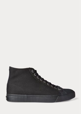 Black Men’s Ralph Lauren Mayport Canvas Sneakers