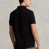 Black Men’s Ralph Lauren Slim Fit Mesh Polo Shirts Black Men’s Ralph Lauren Slim Fit Mesh Polo Shirts