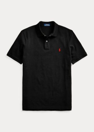 Black Men’s Ralph Lauren The Iconic Mesh Polo Shirts