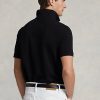 Black Men’s Ralph Lauren The Iconic Mesh Polo Shirts