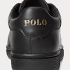 Black Men’s Ralph Lauren Wilton Leather Sneakers