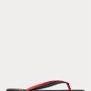 Black / Red Men’s Ralph Lauren Bolt Pony Flip Flops