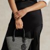 Black/White Houndstooth Women’s Ralph Lauren Houndstooth Mini Bellport Tote Bags Black/White Houndstooth Women’s Ralph Lauren Houndstooth Mini Bellport Tote Bags