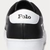 Black / White Men’s Ralph Lauren Longwood Logo Leather Sneakers Black / White Men’s Ralph Lauren Longwood Logo Leather Sneakers