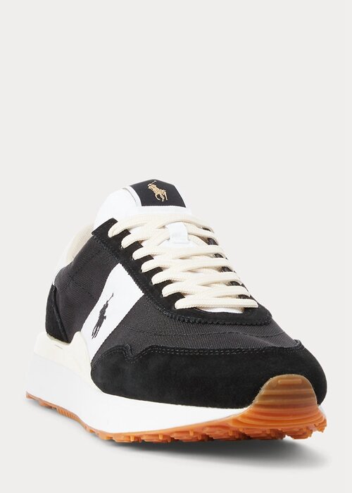 Black / White Men’s Ralph Lauren Train 89 Suede & Oxford Sneakers Black / White Men’s Ralph Lauren Train 89 Suede & Oxford Sneakers