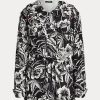 Black / White Women’s Ralph Lauren Floral Ripstop Hooded Windbreaker Black / White Women’s Ralph Lauren Floral Ripstop Hooded Windbreaker