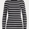 Black / White Women’s Ralph Lauren Striped Button-Shoulder Tops Black / White Women’s Ralph Lauren Striped Button-Shoulder Tops