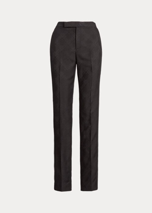 Black Women’s Ralph Lauren Alaina Jacquard Tuxedo Pants Black Women’s Ralph Lauren Alaina Jacquard Tuxedo Pants