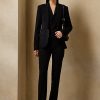 Black Women’s Ralph Lauren Alandra Stretch Wool Pants