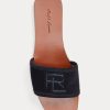 Black Women’s Ralph Lauren Andela Calf-Suede Sandals Black Women’s Ralph Lauren Andela Calf-Suede Sandals