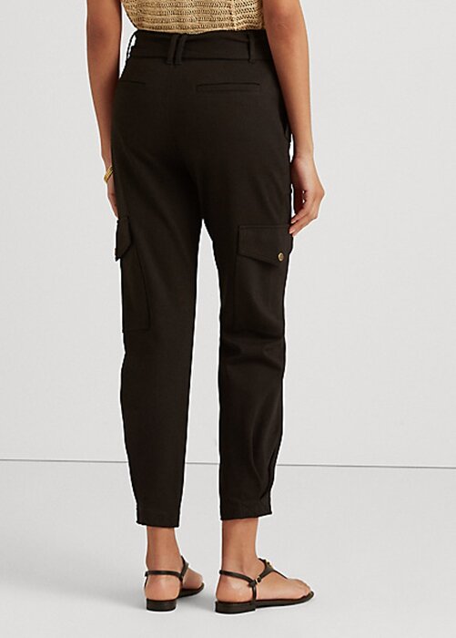 Black Women’s Ralph Lauren Belted Ponte Cargo Pants Black Women’s Ralph Lauren Belted Ponte Cargo Pants