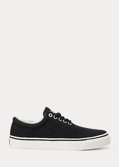 Black Women’s Ralph Lauren Bryn Canvas Sneakers Black Women’s Ralph Lauren Bryn Canvas Sneakers